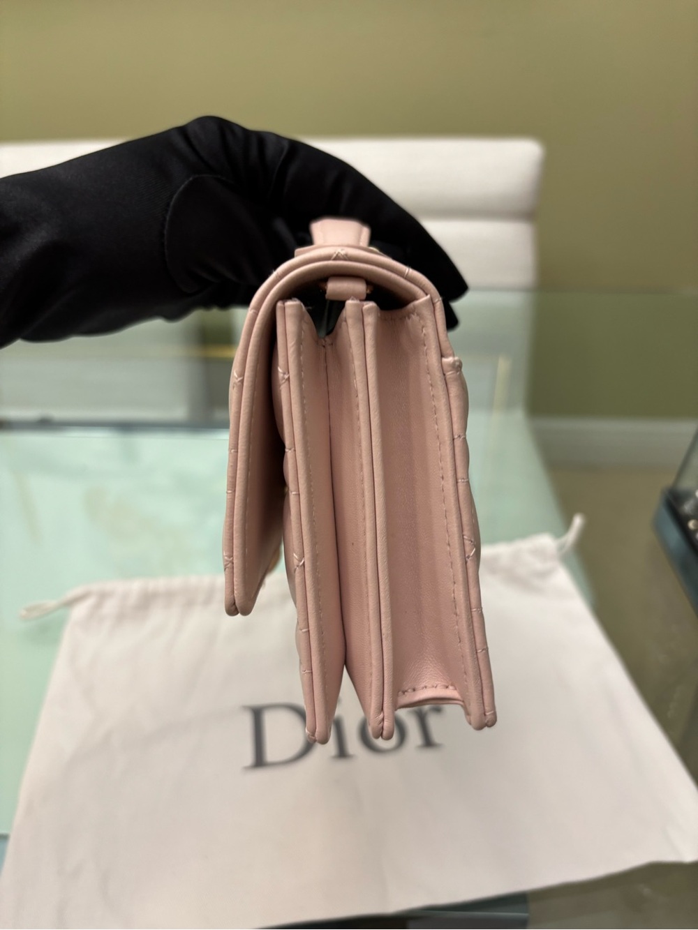 Authentic Brand New My Dior Mini Bag
Powder Pink Cannage Lambskin - Picture 12 of 16